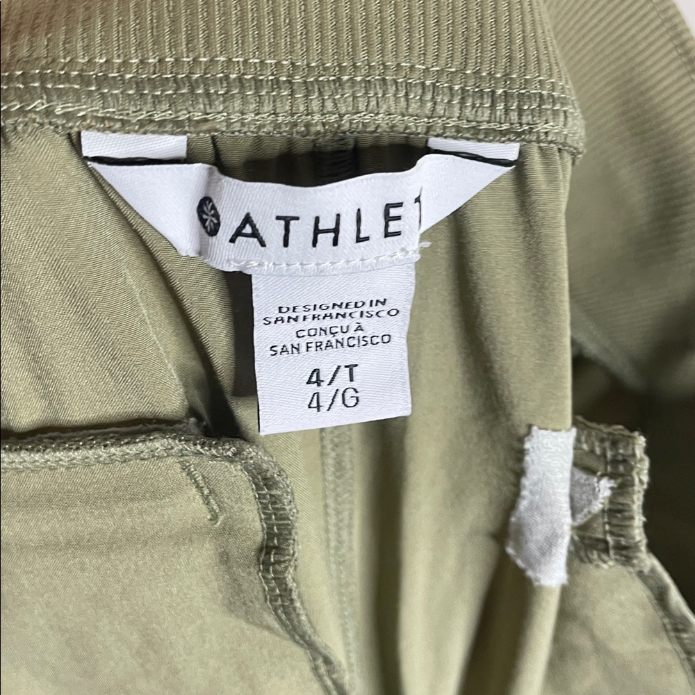 SOLD Athleta | Women’s Moss Green Brooklyn Ankle Pants Size 4 Tall - Picture 7 of 8